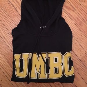 Black UMBC Hoodie Sweatshirt